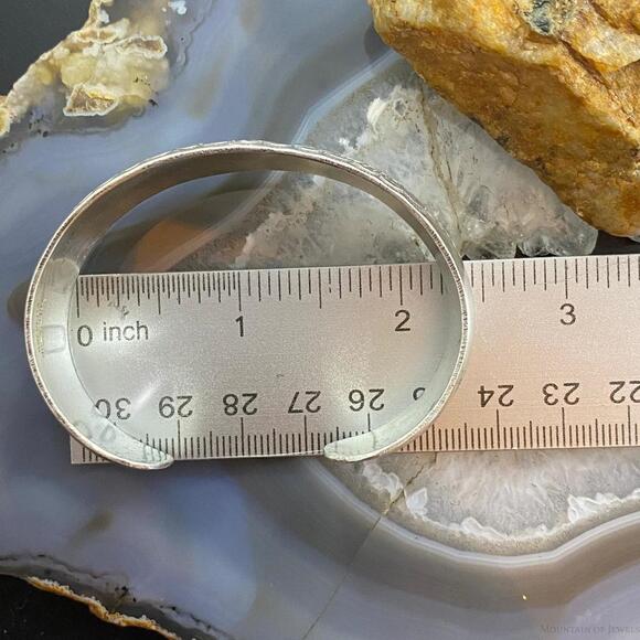 Mike Smith Sterling Silver GF Overlay Kokopelli & Pottery Bracelet For Women - Picture 9 of 10